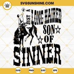 Jelly Roll SVG, Western Cowboy Country Music Just A Long Haired Son SVG, Son Of A Sinner SVG PNG DXF EPS Cricut Vector