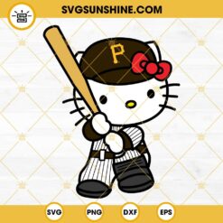 Hello Kitty Pittsburgh Pirates SVG, Kitty Pirates SVG PNG DXF EPS
