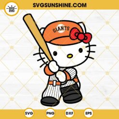 Hello Kitty San Francisco Giants SVG, Kitty Giants SVG PNG DXF EPS