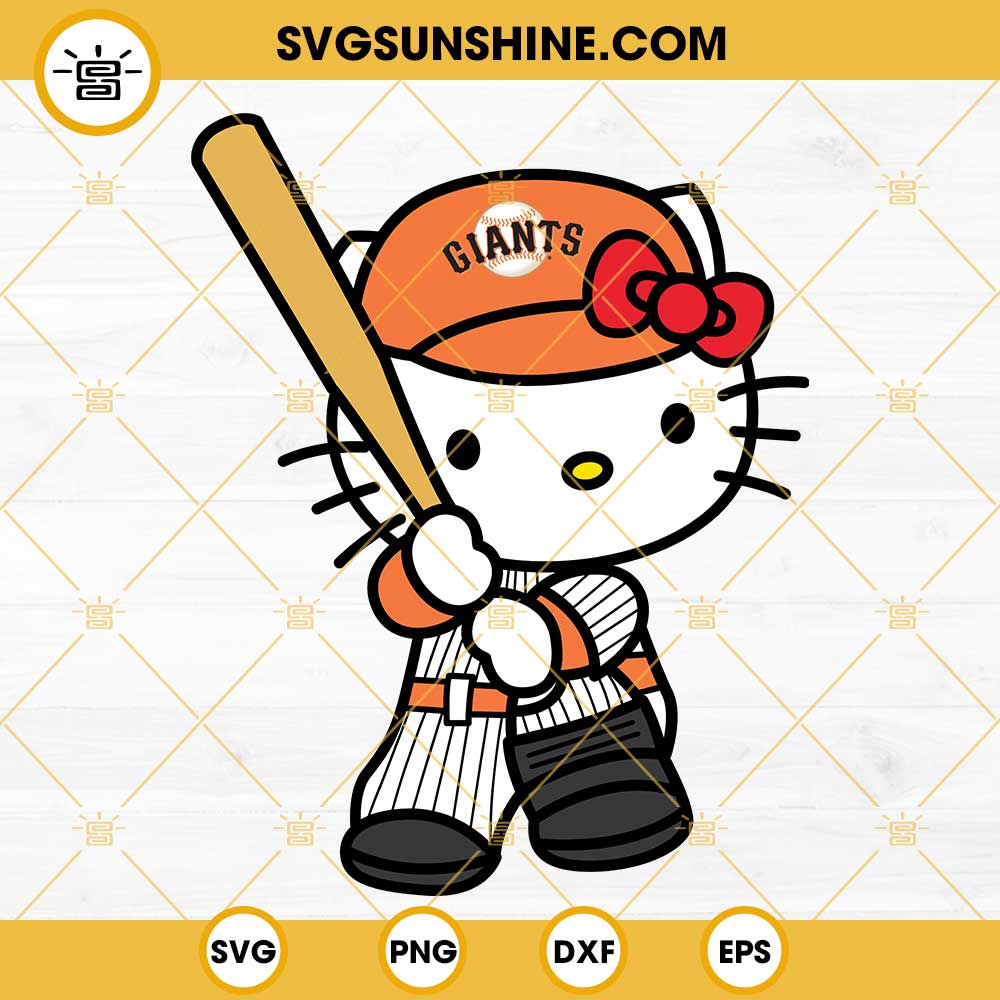 Hello Kitty San Francisco Giants SVG, San Francisco Baseball SVG, Hello  Kitty Baseball Team SVG PNG