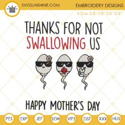 Thanks For Not Swallowing Us Happy Mother’s Day