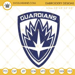 Guardians Of The Galaxy Logo Embroidery Design, Marvel Comics Superheroes Embroidery File