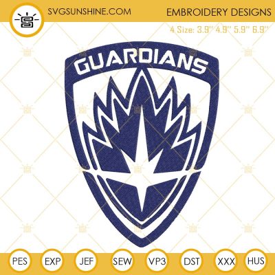 Guardians Of The Galaxy Logo Embroidery Design, Marvel Comics ...