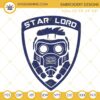 Star Lord Logo Embroidery Design, Guardians Of The Galaxy Embroidery File