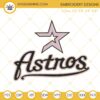 Astros Logo Pink Embroidery Designs, Houston Astros Baseball Embroidery Files