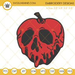 Poison Apple Embroidery Designs, Snow White And The Seven Dwarfs Embroidery Files
