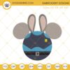 Judy Hopps Mickey Mouse Ears Machine Embroidery Designs, Disney Zootopia Embroidery Files