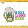 Buzz Light Beer Embroidery Designs, Buzz Lightyear Toy Story Drinks Machine Embroidery Files