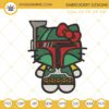 Hello Kitty Boba Fett Machine Embroidery Design Files