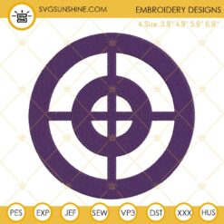 Hawkeye Logo Embroidery Designs, The Avengers Hero Machine Embroidery Files