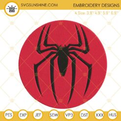 Spider Man Logo Embroidery Designs, Superhero Marvel Machine Embroidery Files