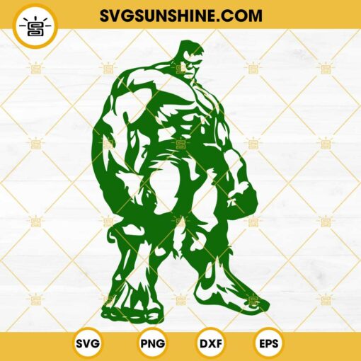 Hulk SVG PNG DXF EPS Cut Files For Cricut Silhouette
