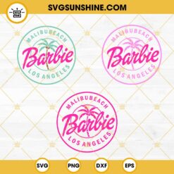 Malibu Beach Barbie SVG Bundle, Pink Doll SVG, Barbie Los Angeles SVG ...