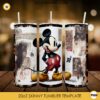 Mickey Mouse Vintage 20oz Skinny Tumbler Wrap PNG, Walt Disney Tumbler Template PNG Sublimation