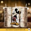 Mickey Vintage 20oz Skinny Tumbler Wrap PNG, Classic Disney Mouse Tumbler Template PNG Sublimation