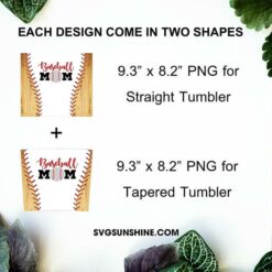 Baseball Mom Wood Print 20oz Skinny Tumbler Wrap PNG, Sport Tumbler Template PNG Sublimation