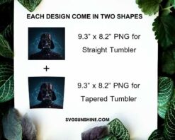 Darth Vader Constellation 20oz Skinny Tumbler Wrap PNG, Star Wars Tumbler Template PNG Sublimation Design