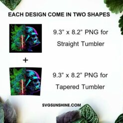 Darth Vader Lightsaber Weed Colorful 20oz Skinny Tumbler Wrap PNG, Funny Star Wars Cannabis Tumbler Template PNG Sublimation