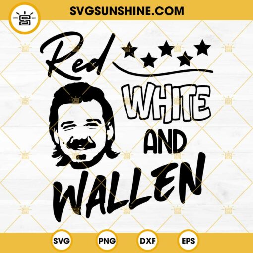 Red White And Wallen SVG Digital Instant Download