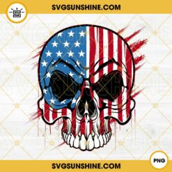 American Flag Skull PNG, USA Skeleton PNG, 4th Of July PNG, Funny Patriotic PNG
