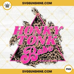 Honky Tonk Babe PNG, Leopard Print PNG, Cowgirl PNG, Western PNG