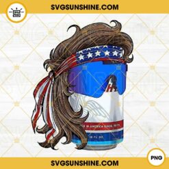 Mullet Busch Beer PNG, American PNG, Funny 4th Of July Drinks PNG