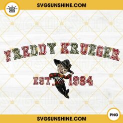 Freddy Krueger Est 1984 PNG, A Nightmare On Elm Street PNG, Vintage Horror Movie PNG, Halloween PNG