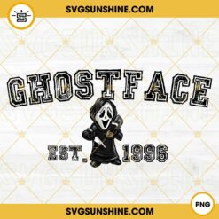 Ghostface Est 1996 PNG, Scream Horror Movie PNG, Halloween Movie PNG Design