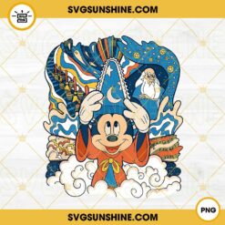 Mickey Mouse Wizard PNG, Disney Magical PNG, Disneyland PNG Sublimation
