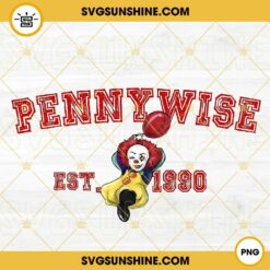 Pennywise Est 1990 PNG, IT Clown PNG, Cute Horror Movie PNG, Funny Halloween PNG