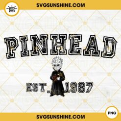 Pinhead Est 1987 PNG, Hellraiser PNG, Classic Horror Movie Halloween PNG