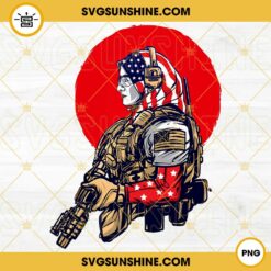 American Woman Soldier With Gun PNG, Military Army PNG, Patriotic PNG Digital Download
