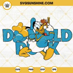 Donald Duck Number 1 Dad SVG, Funny Dad SVG, Disney Daddy SVG, Fathers Day Vacation SVG PNG DXF EPS