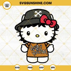 Peso Pluma Hello Kitty SVG, Peso Pluma Kawaii Cat SVG, Musica Regional SVG PNG DXF EPS Cut Files