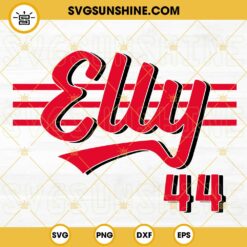 Elly 44 SVG, Elly De La Cruz SVG, Cincinnati Reds SVG PNG DXF EPS Cut Files