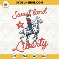 Sweet Land Of Liberty SVG, Western Cowboy SVG PNG DXF EPS Files