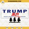 Trump 2024 Make America Cowboy Again SVG, Ultra Maga SVG, Donald Trump Western SVG PNG DXF EPS
