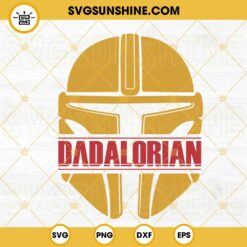 Dadalorian SVG, Boba Fett Helmet SVG, Star Wars Fathers Day SVG PNG DXF EPS