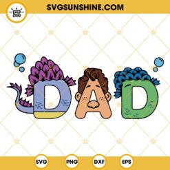 Luca Dad SVG, Giulia Marcovaldo SVG, Sea Monsters Dad SVG, Disney Fathers Day SVG PNG DXF EPS Files
