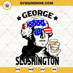 George Sloshington SVG, George Washington Beer SVG, July 4th SVG
