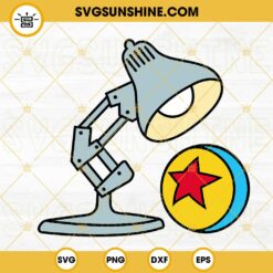 Disney Pixar Lamp And Ball SVG, Toy Story Luxo Ball SVG PNG DXF EPS Cricut