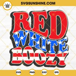 Red White Boozy SVG, America SVG, Funny 4th Of July SVG PNG DXF EPS Files