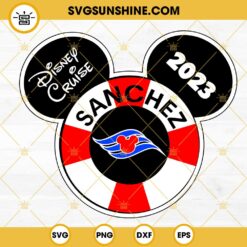 Disney Cruise 2023 Sanchez SVG, Mickey Mouse Head Cruise SVG, Disney 2023 SVG