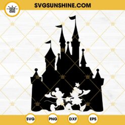 Mickey And Minnie Castle SVG, Magic Kingdom SVG, Disney World SVG PNG DXF EPS Cut Files
