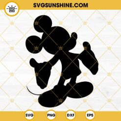 Mickey Mouse Silhouette SVG, Disney Mouse SVG PNG DXF EPS Digital Download