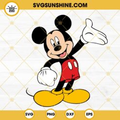 Mickey Mouse SVG, Walt Disney Character SVG PNG DXF EPS Cricut Files