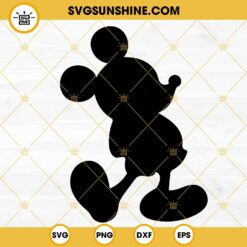 Mickey SVG, Disney Mouse Silhouette SVG PNG DXF EPS Instant Download