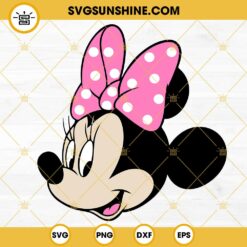 Minnie Mouse SVG, Mickey Girlfriend SVG, Cute Disney SVG PNG DXF EPS Files