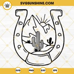 Western Horseshoe SVG, Equestrian SVG, Rodeo SVG, Cowgirl SVG PNG DXF EPS Cricut