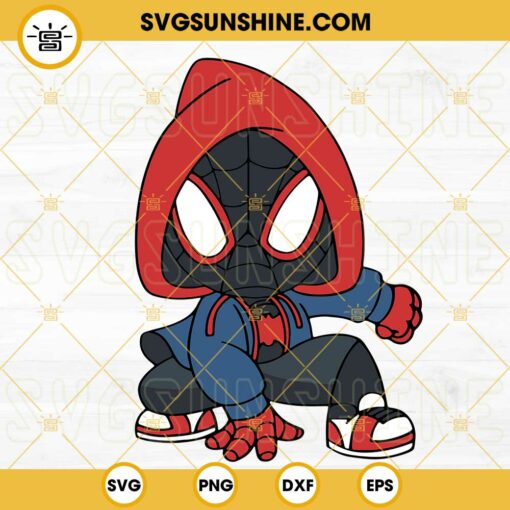 Baby Miles Morales SVG, Superhero SVG, Spider Man SVG, Marvel SVG PNG ...